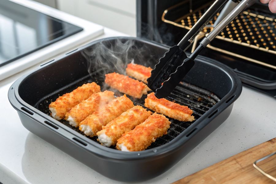 Paluszki krabowe w airfryer - szybkie i chrupiące przekąski