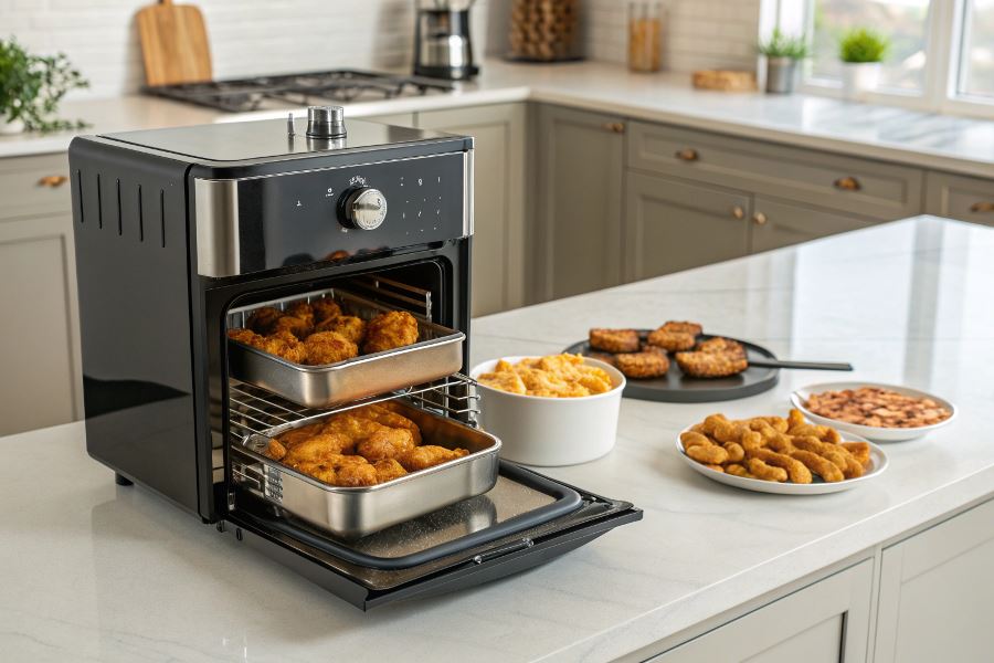 Duży airfryer 9l - najlepsze modele i ich wszechstronne zastosowanie