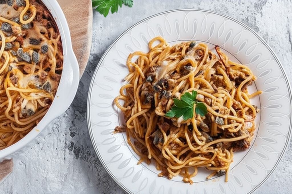 Aromatyczne spaghetti śródziemnomorskie