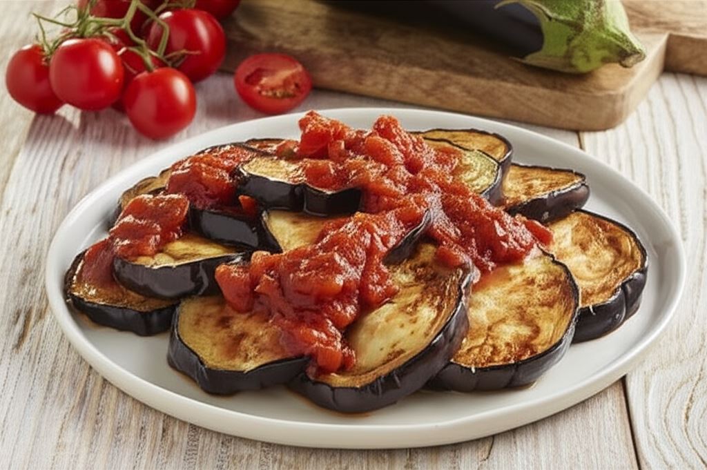 Bakłażan w sosie pomidorowym