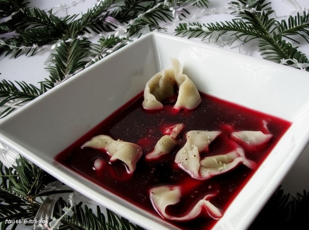 Barszczyk czerwony z jabłkiem