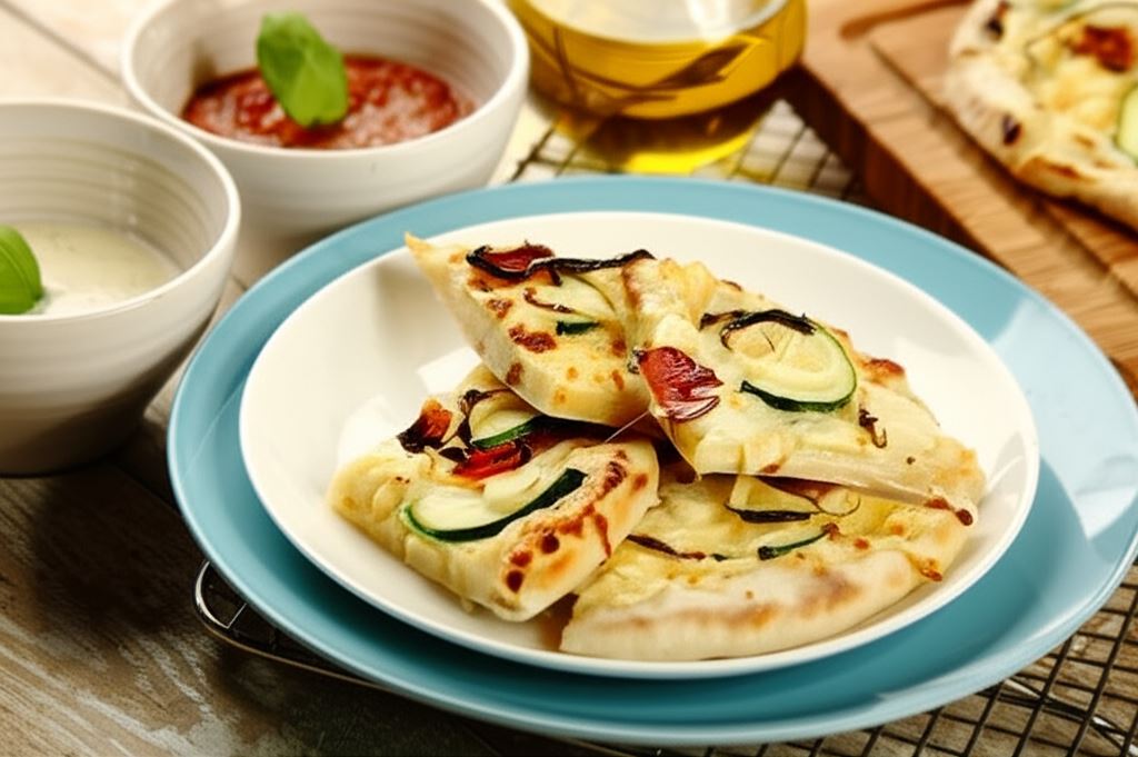 Biała pizza carbonara