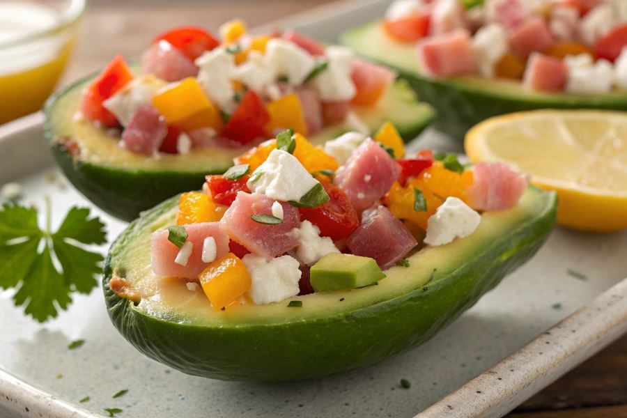 Biały ser z awokado