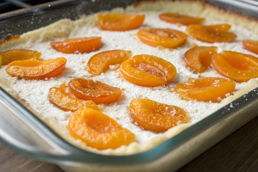 Biały ser z morelami