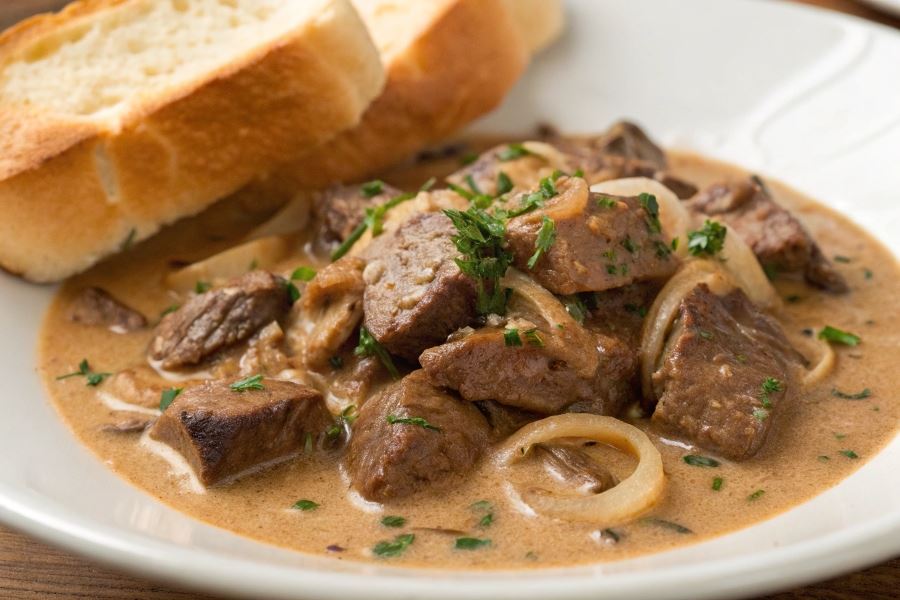 Boeuf Strogonow