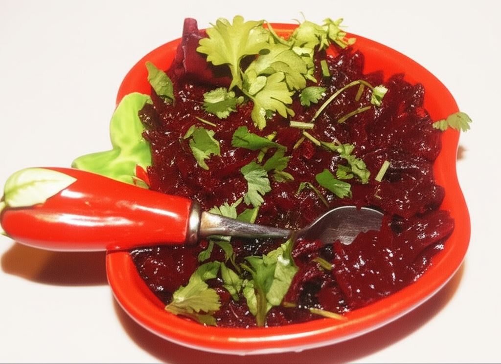 Buraczki z suszonymi śliwkami