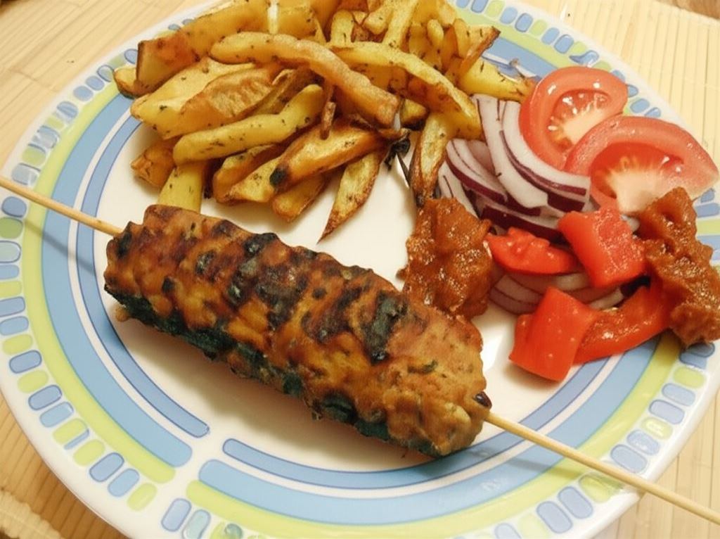 Cevapcici z pieczonymi frytkami