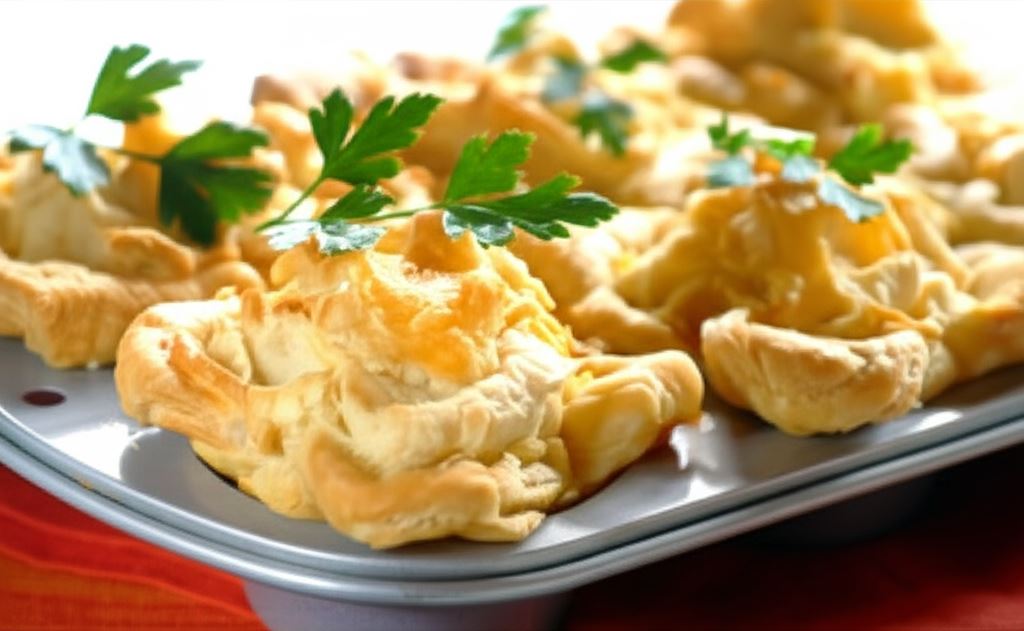 Ciasto francuskie z mięsem mielonym