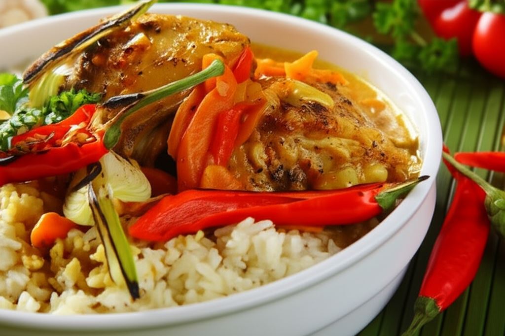 Ćwiartki kurczaka w sosie z curry