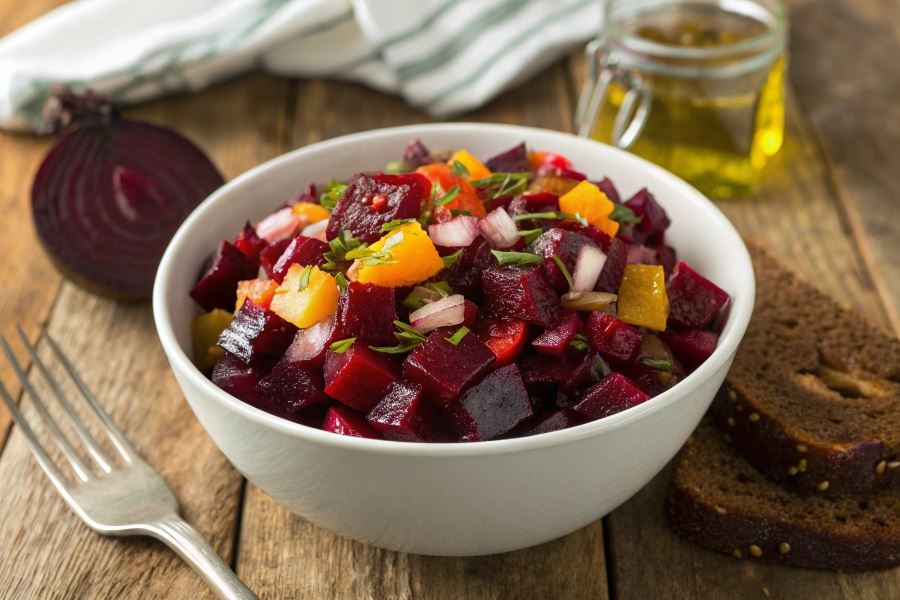 Czerwone buraczki na obiad