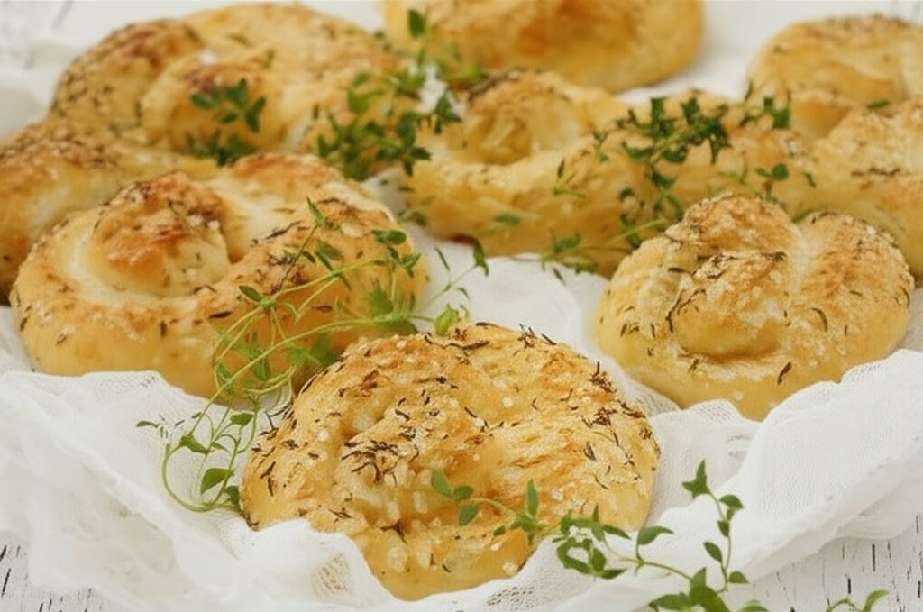Czosnkowo ziołowe bułeczki
