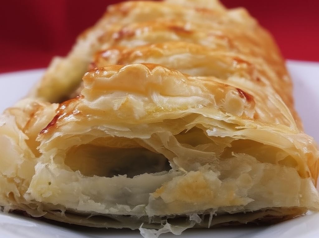 Dorsz ze szpinakiem w cieście francuskim