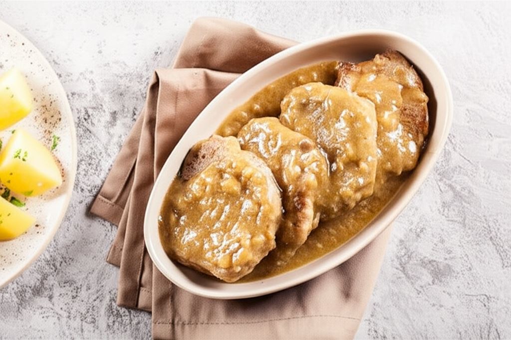 Duszone kotlety wieprzowe