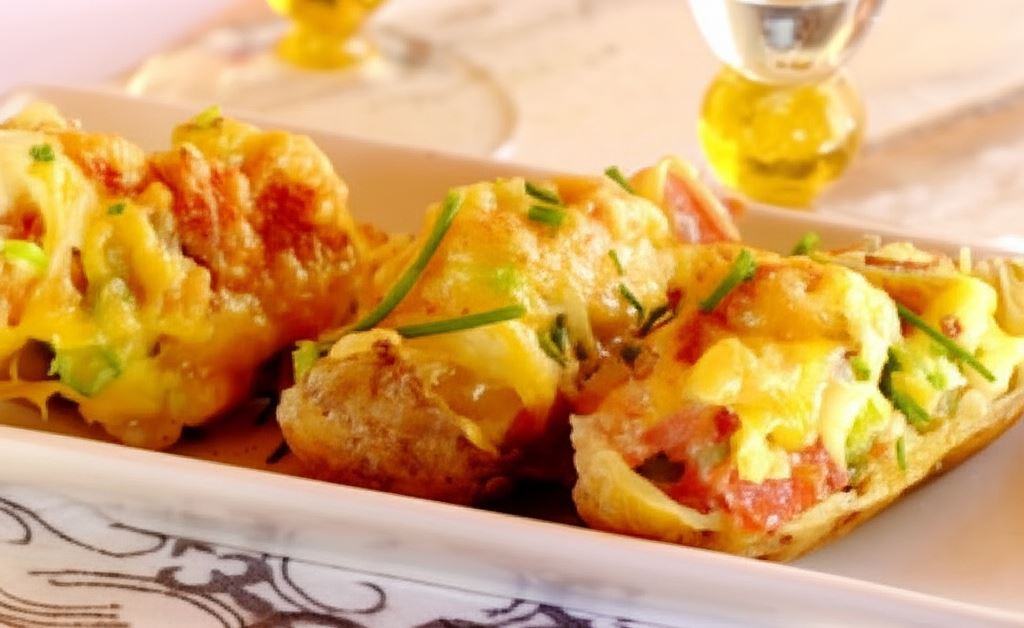 Faszerowane ziemniaki z cebulą i boczkiem