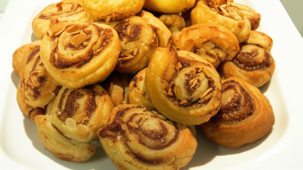 Francuskie ślimaki z cynamonem i migdałami