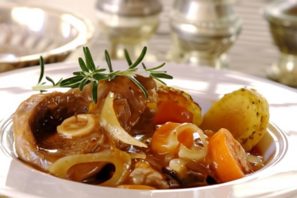 Gicz jagnięca z sosem chutney