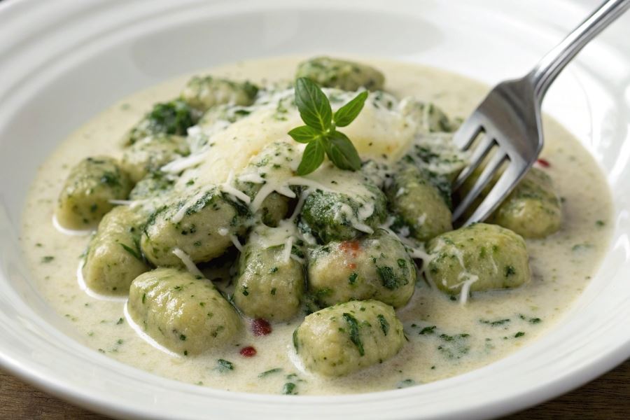 Gnocchi ze szpinakiem