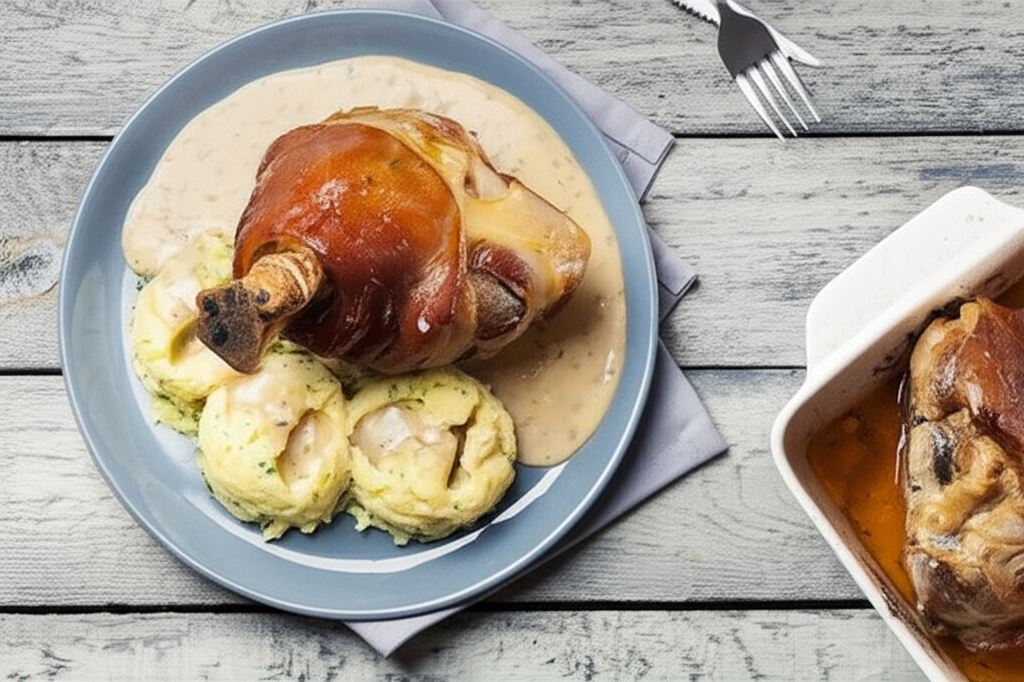 Golonka w sosie chrzanowym