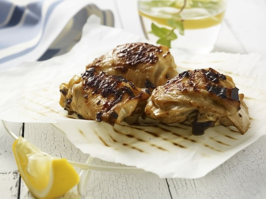 Grillowany kurczak w marynacie jogurtowej z cytryną