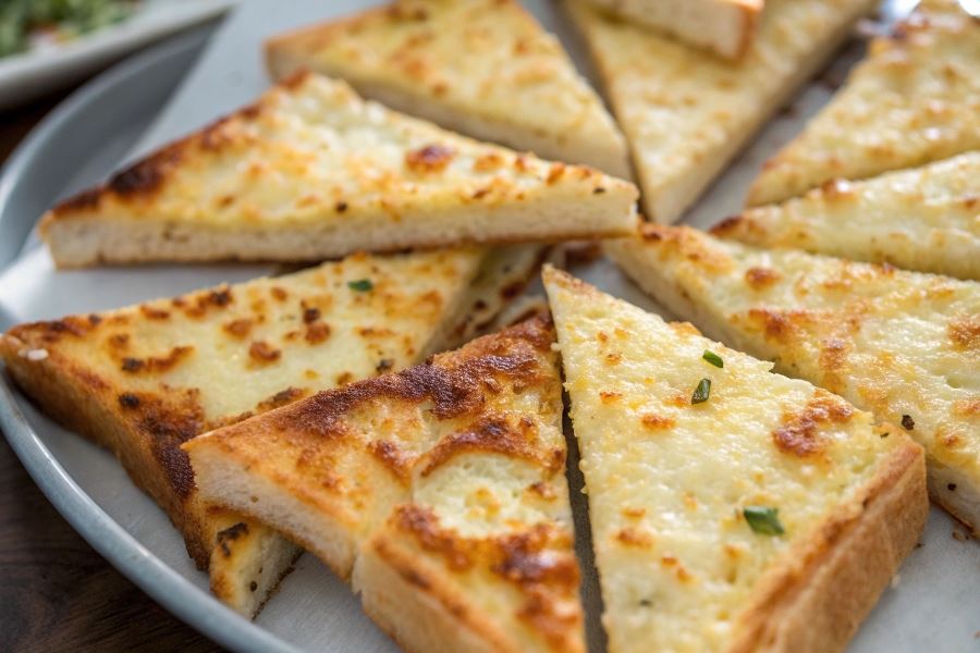 Grzanki czosnkowo-serowe