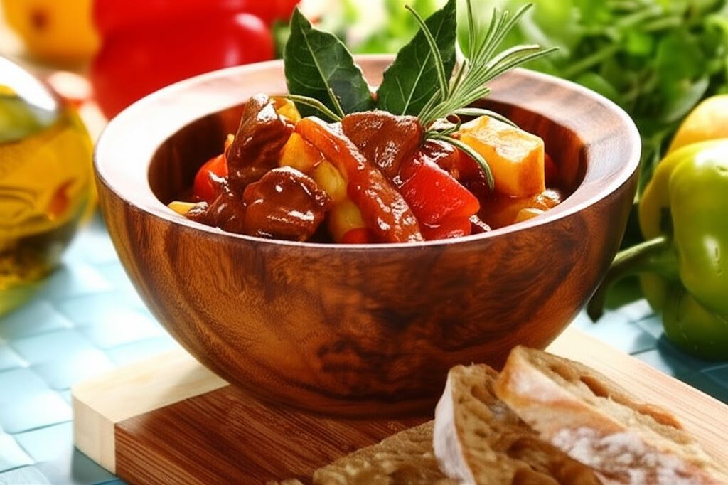 Gulasz po węgiersku z mięsem wołowym