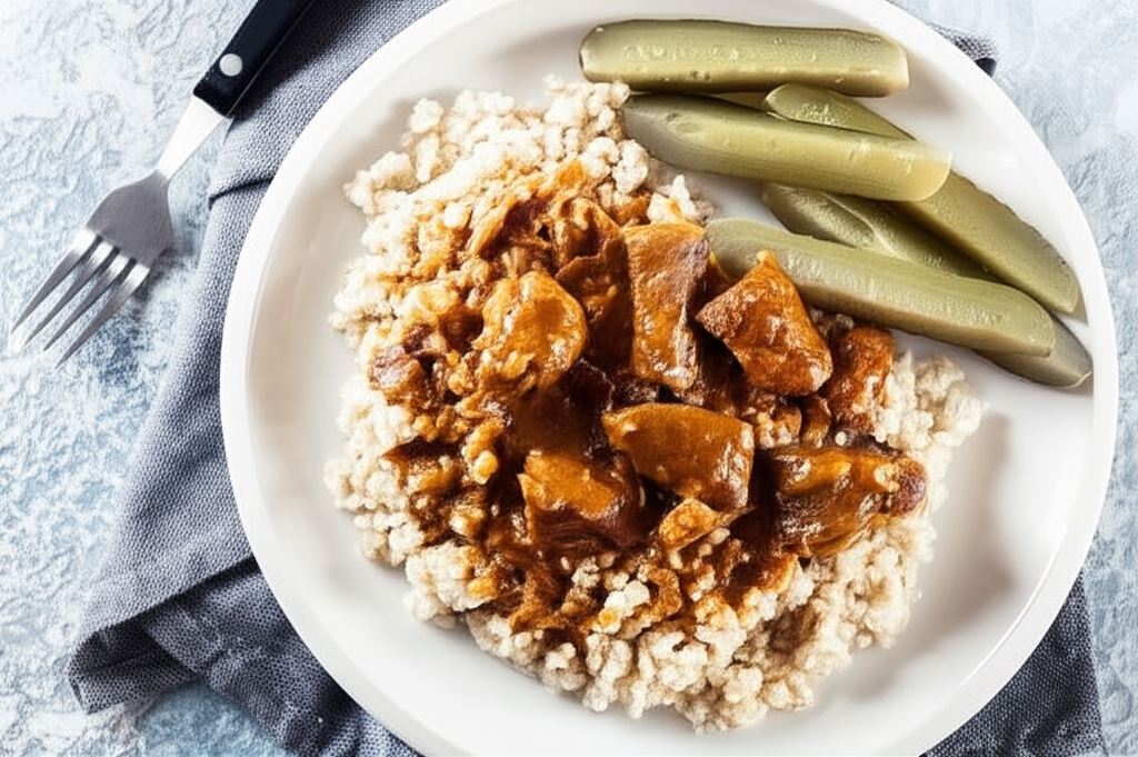 Gulasz wieprzowy z boczkiem