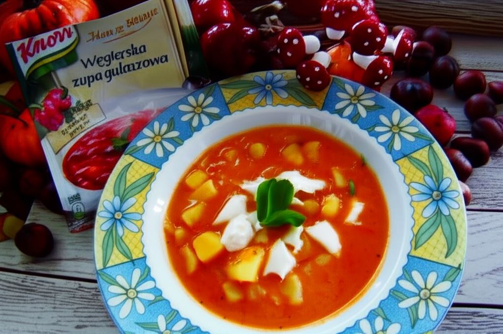 Gulaszowa z ziemniaki i mozzarellą