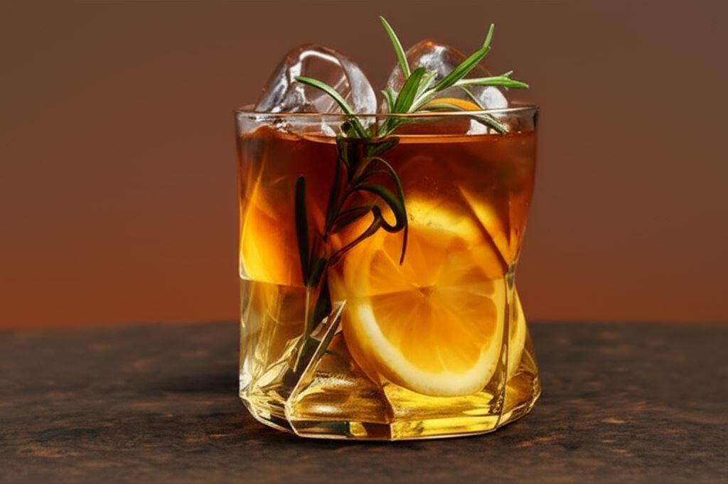 Herbata a la whisky on the rocks