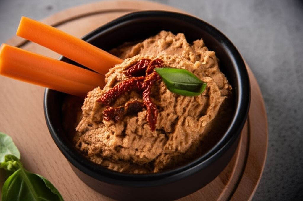Hummus z suszonymi pomidorami