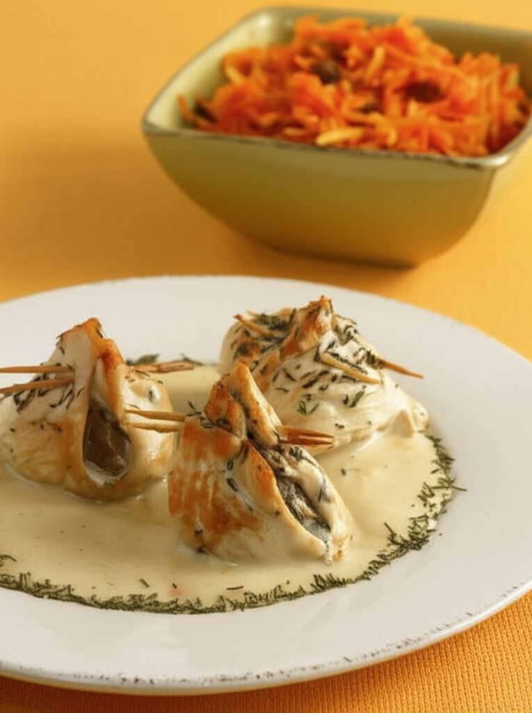 Indycze sakiewki z wątróbką