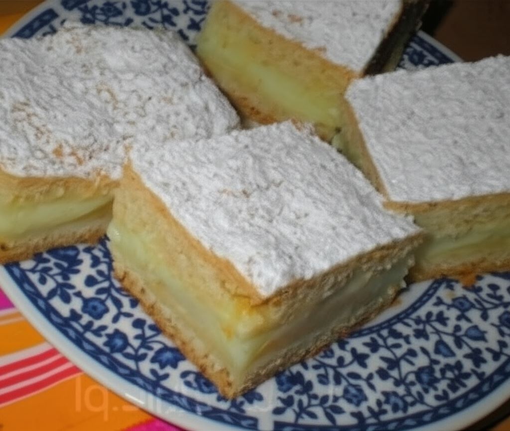 Jabłecznik z budyniową kołderką