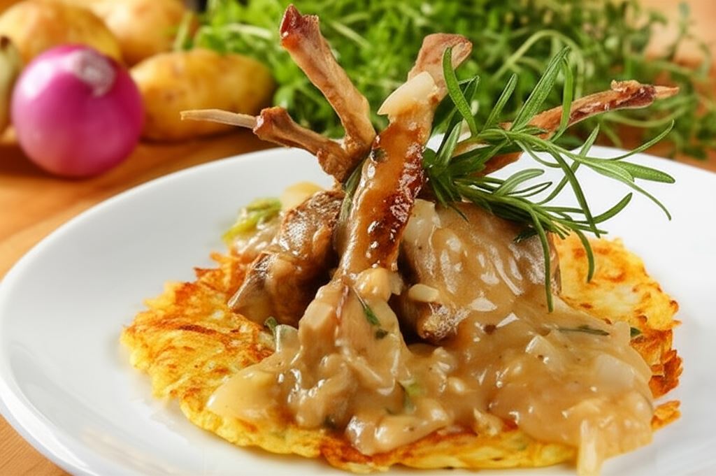 Jagnięcina w miętowym sosie