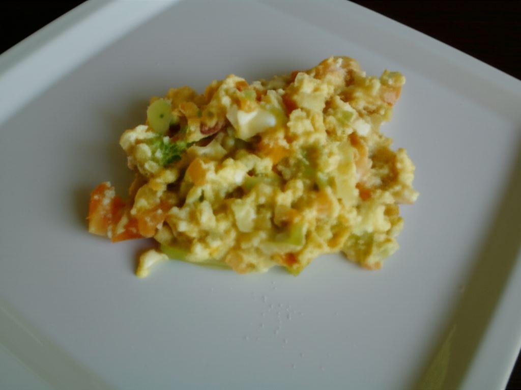 Jajecznica z łososiem