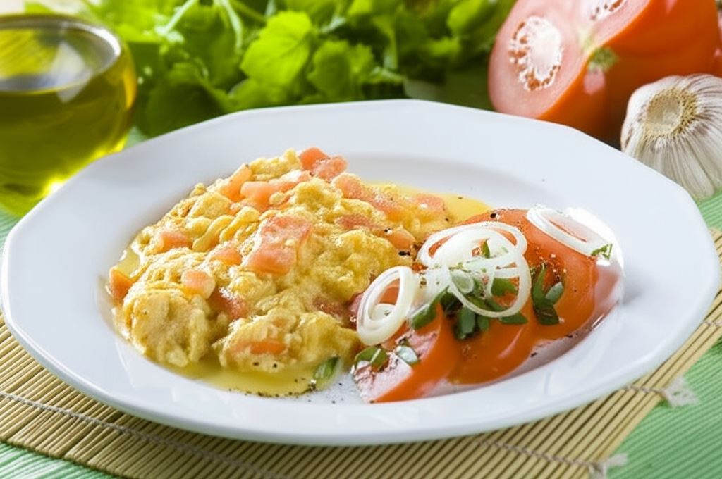 Jajecznica z pomidorami