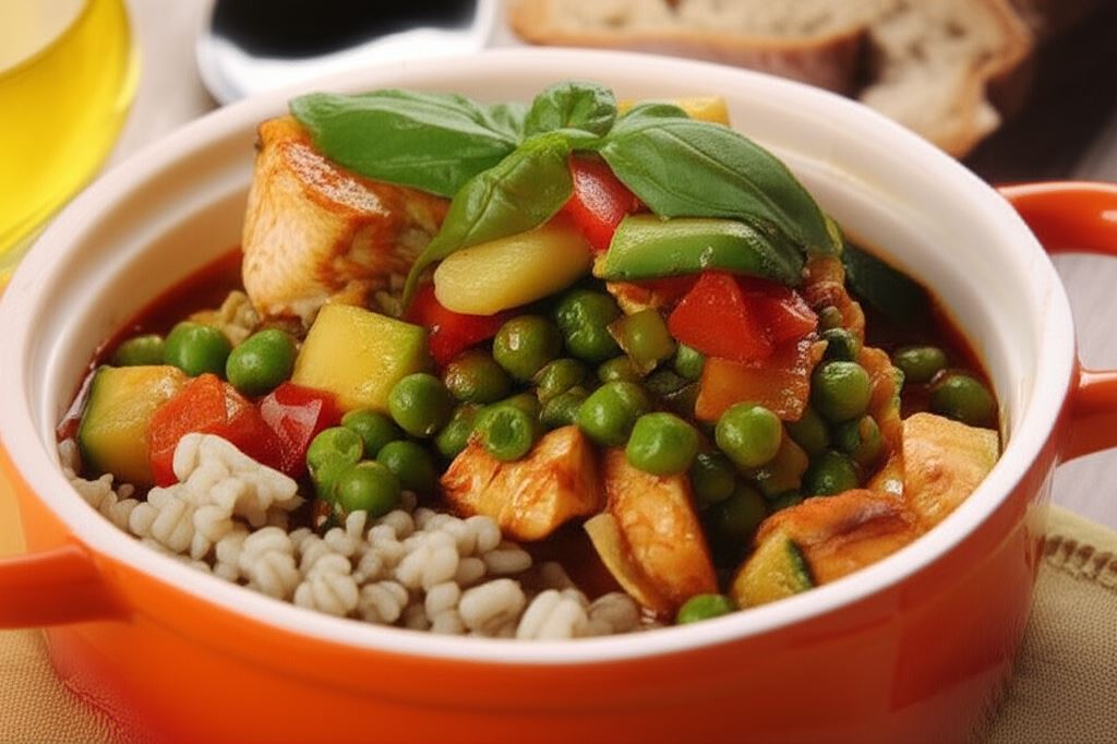 Jednogarnkowe danie z kaszą pęczak