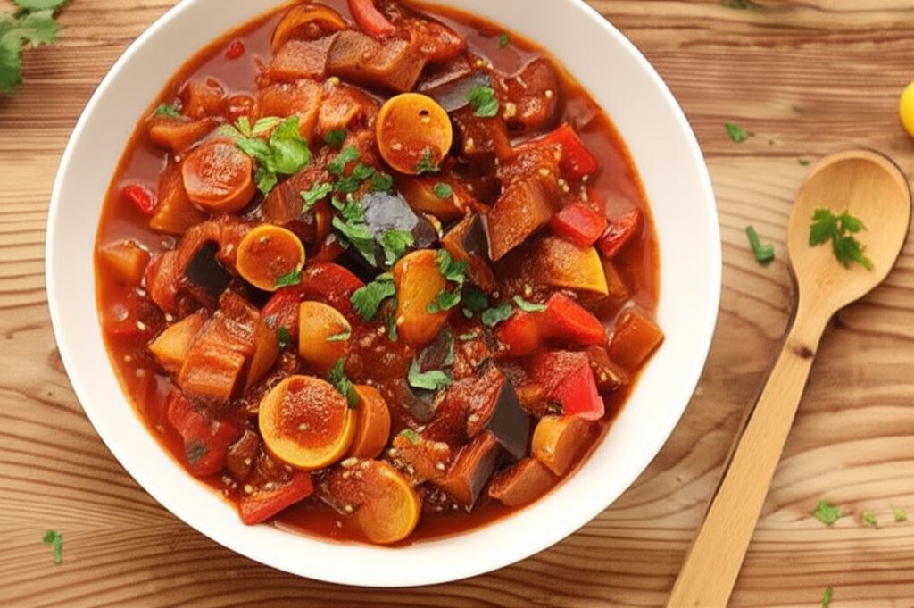 Jesienny gulasz wege