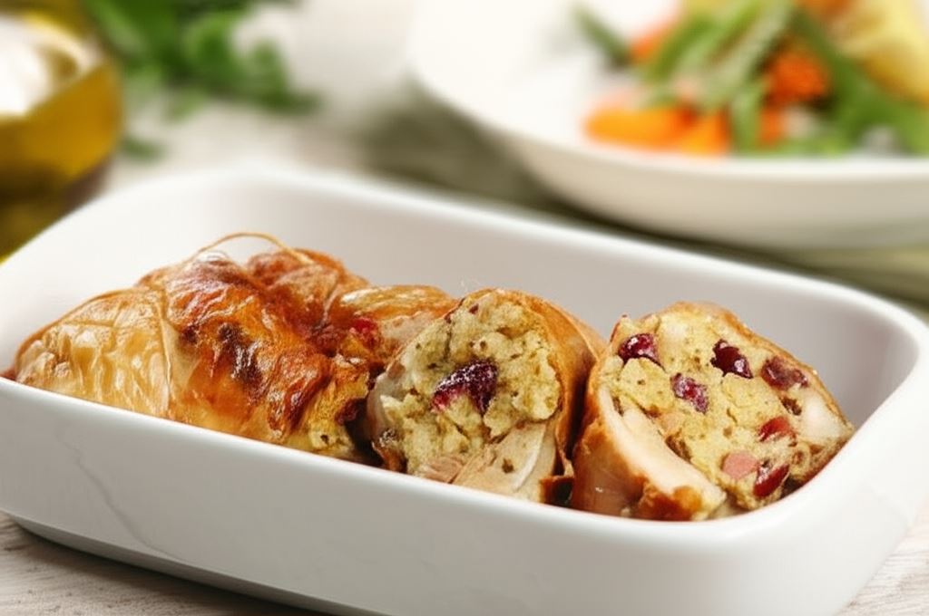 Kacze udka faszerowane kaszą jaglaną