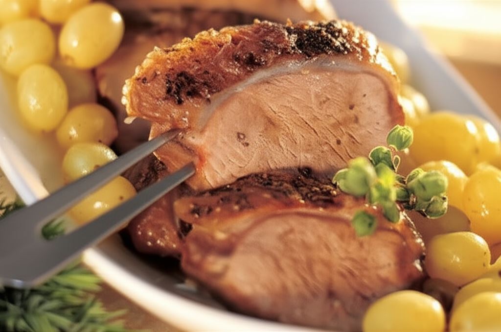 Kaczka z winogronami