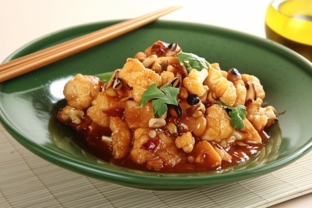 Kalafior w sosie orzechowym