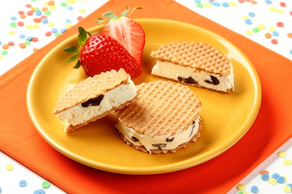 Kanapka z lodami bakaliowymi