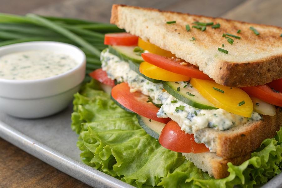 Kanapka z sera pleśniowego