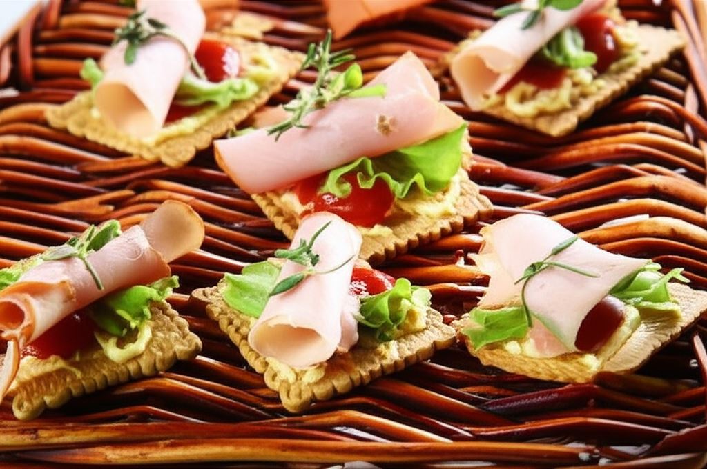 Kanapki na imprezę z szynką