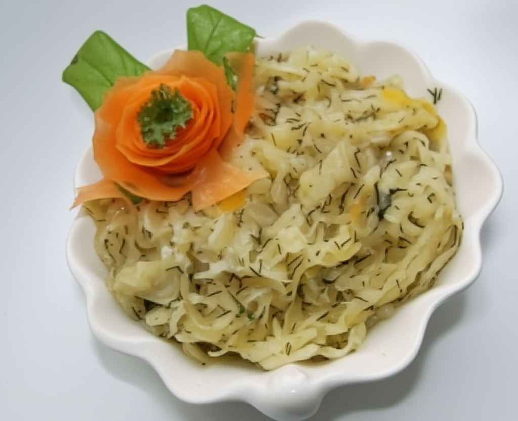 Kapusta kiszona duszona z bulionem