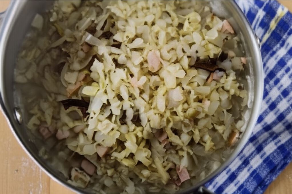 Kapusta z mięsem i grzybami