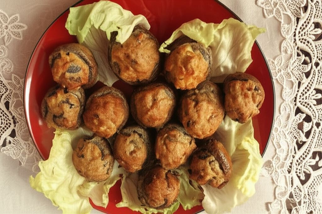 Karnawałowa przekąska - nadziewane pieczarki