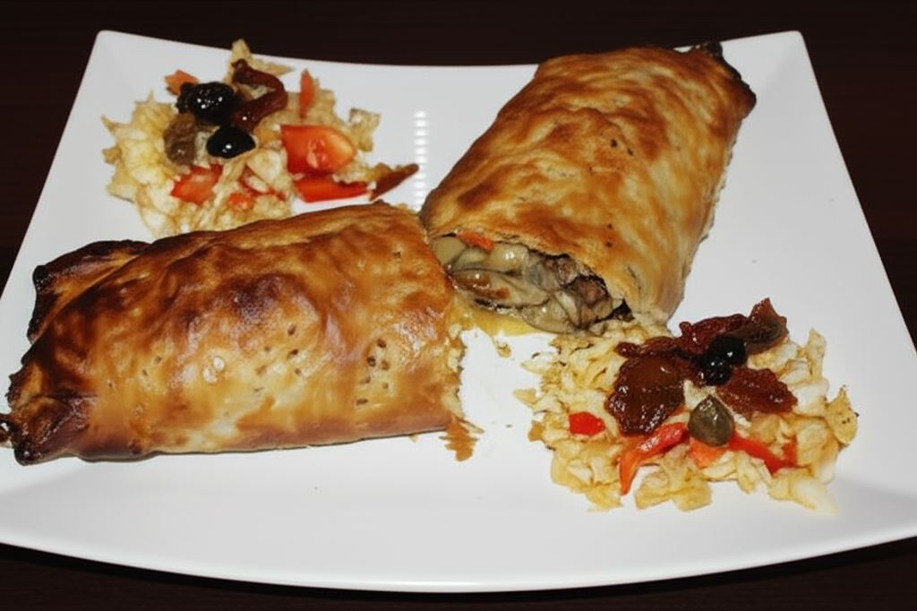 Karnawałowa przekąska - Rolada pizza z ciasta francuskiego