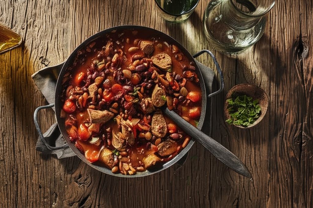 Kiełbasa w sosie pomidorowym