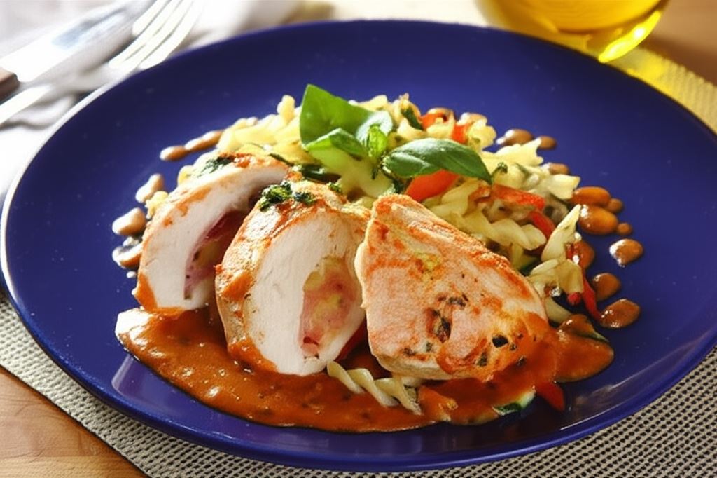 Kieszonki z kurczaka w sosie napoli