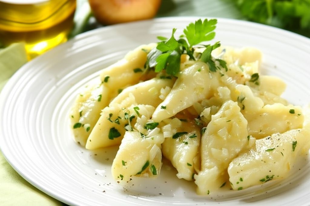Kluski leniwe z serem bryndza