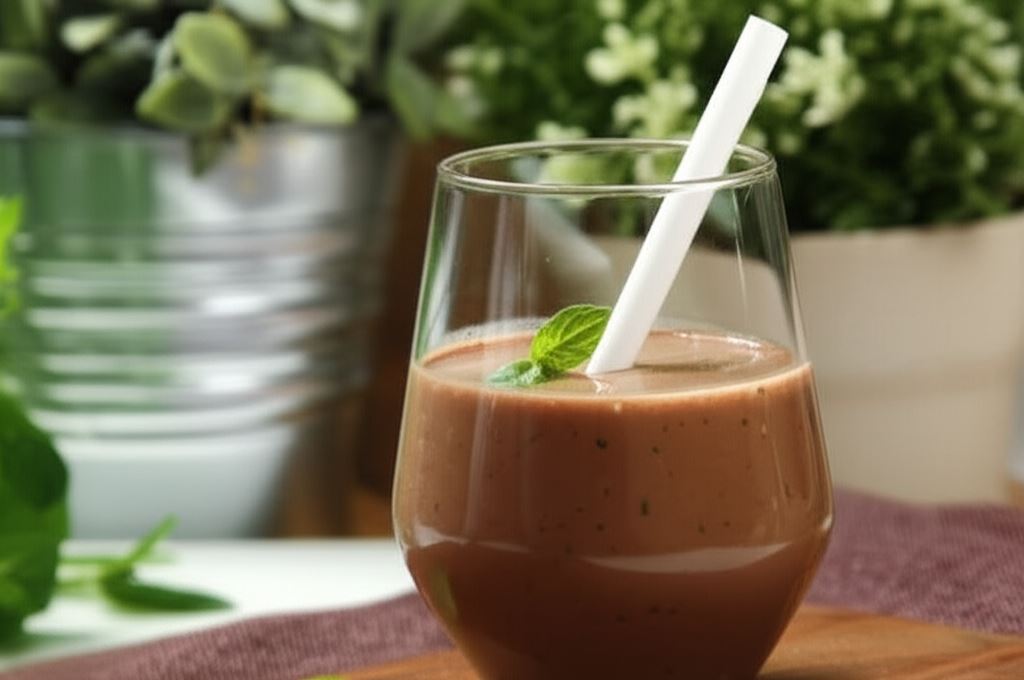 Koktajl bananowy z miętą